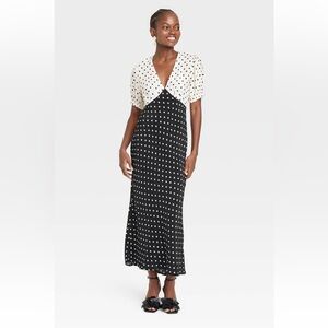 NWOT Polka Dot Midi Dress
